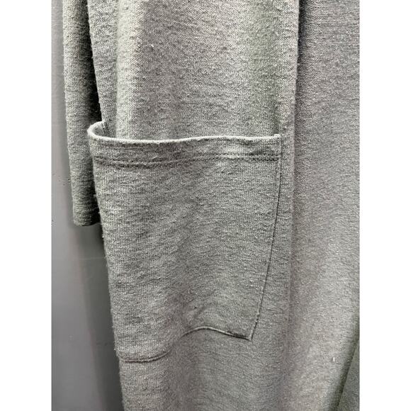 LulaRoe Sweater Womens size XL Light green long open front cardigan pockets - Picture 4 of 5
